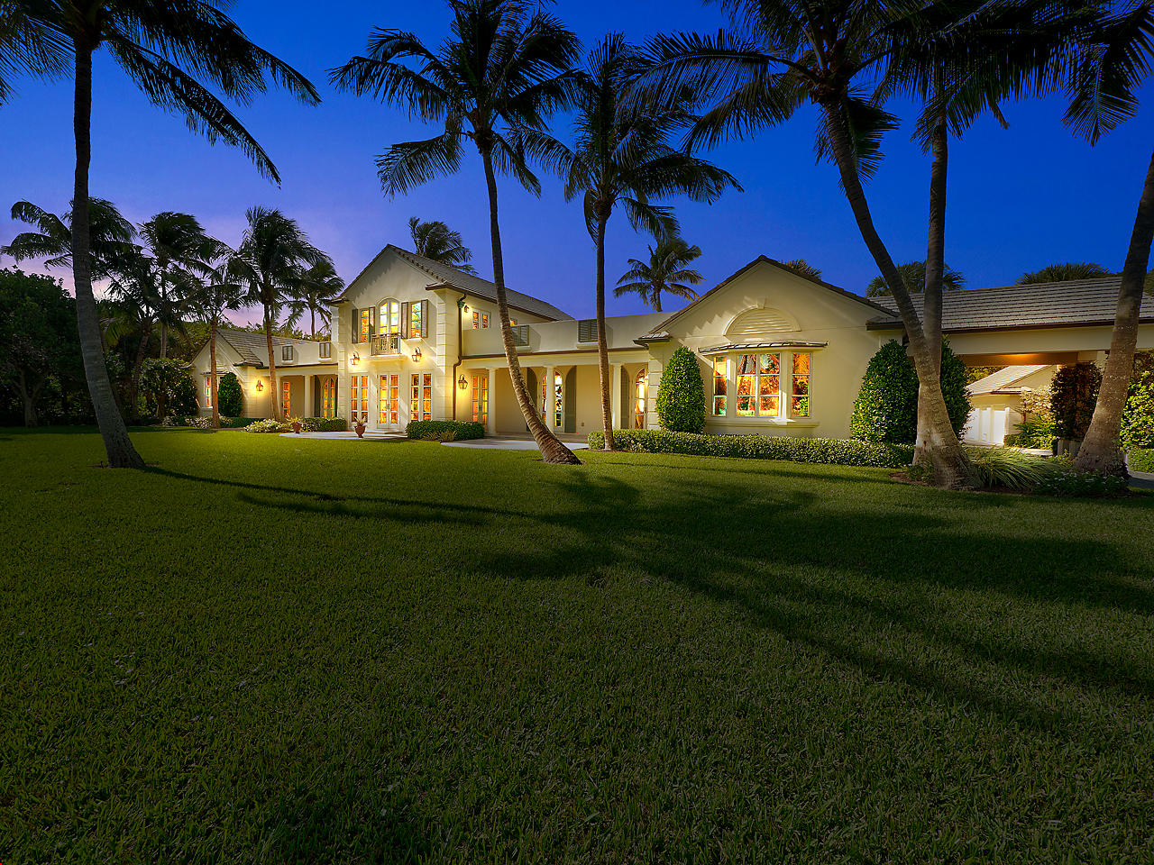372 South Beach Road Hobe Sound, FL 33455 - Photo 46 of 57 Night Rear Elevation