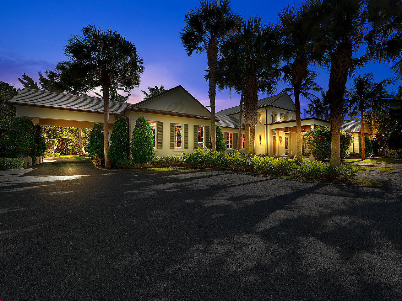 372 South Beach Road Hobe Sound, FL 33455 - Photo 57 of 57 Front Elevation Night