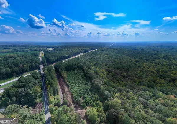 a view of a city with lots of green space