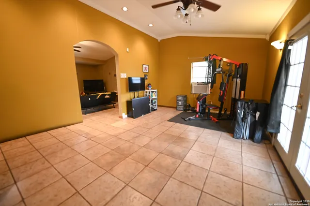 a very nice looking room with a large window