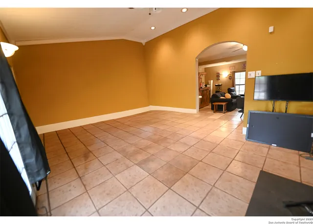 a house with trees in front of it