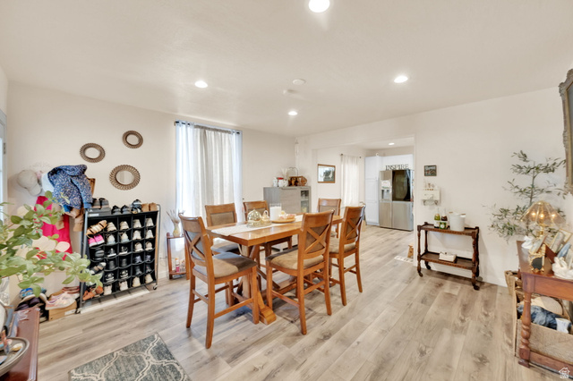501 Canyon Road Ogden, UT 84404 - Photo 17 of 30 Open-concept living space with wood-finish flooring, recessed lighting, and a neutral color palette