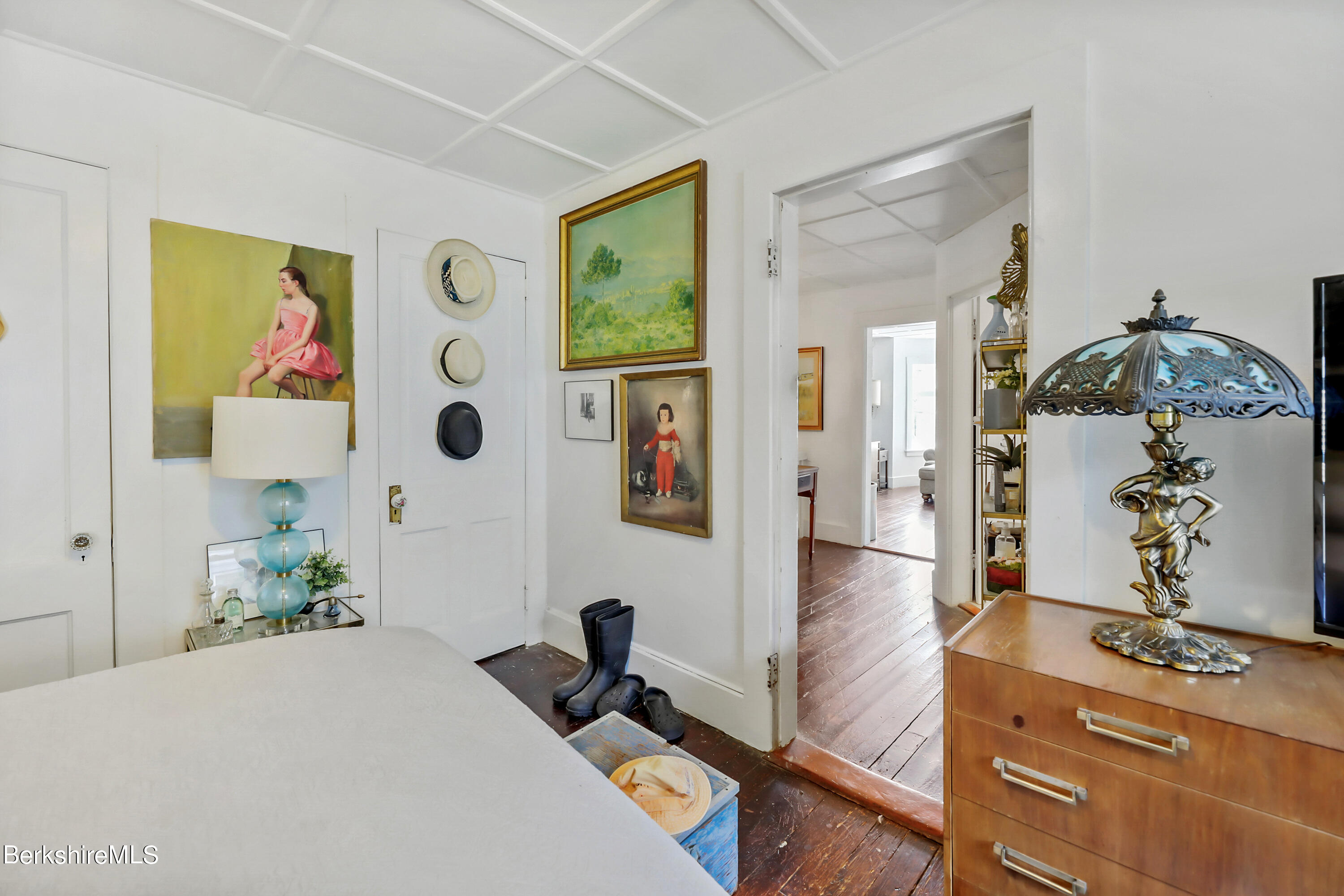 7 Lincoln Street Pittsfield, MA 01201 - Photo 19 of 25 a bedroom with a bed and a workspace