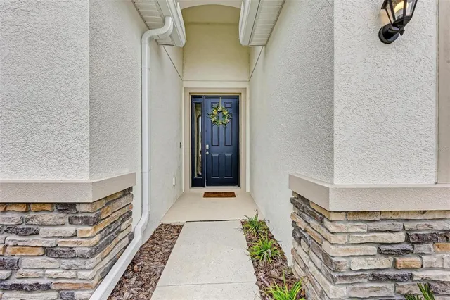 a view of an entryway door