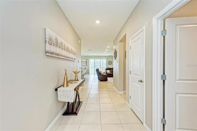 a view of room with window and walk in closet