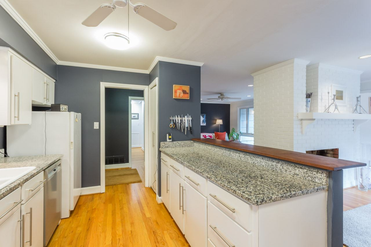 3461 Leonard Street Raleigh, NC 27607 - Photo 8 of 25 Offers great flow and has tons of cabinets and work space. Kitchen opens to Keeping Room