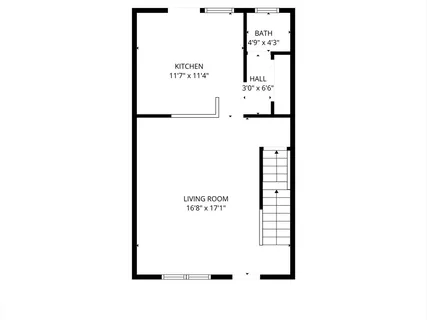 a picture of a bench in a white wall