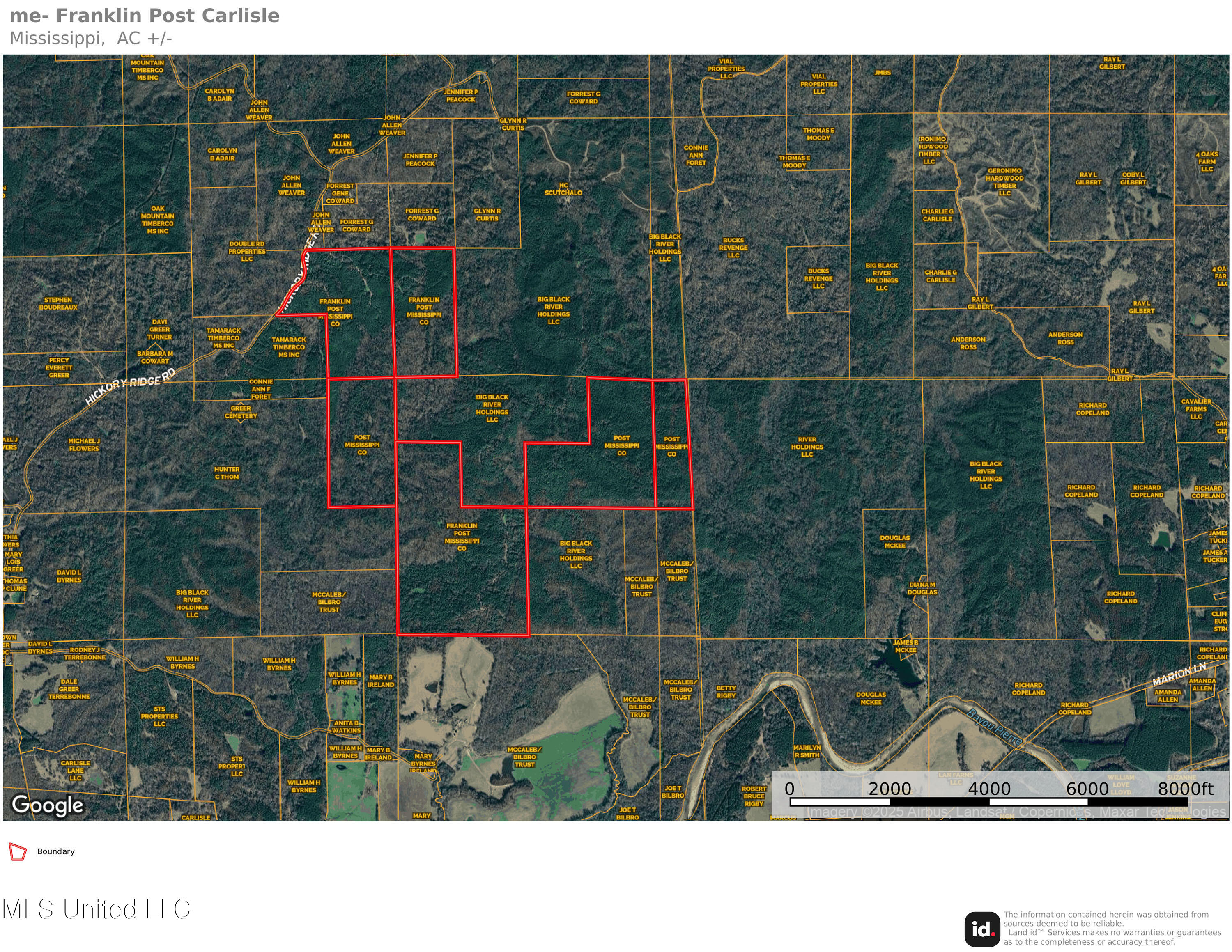 Hickory Ridge Road Hermanville, MS 39086 - Photo 43 of 43 Carlisle map photo