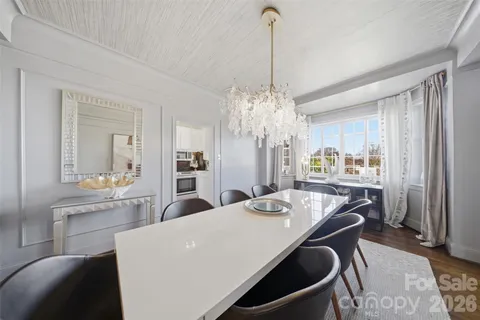 a view of a dining room and livingroom