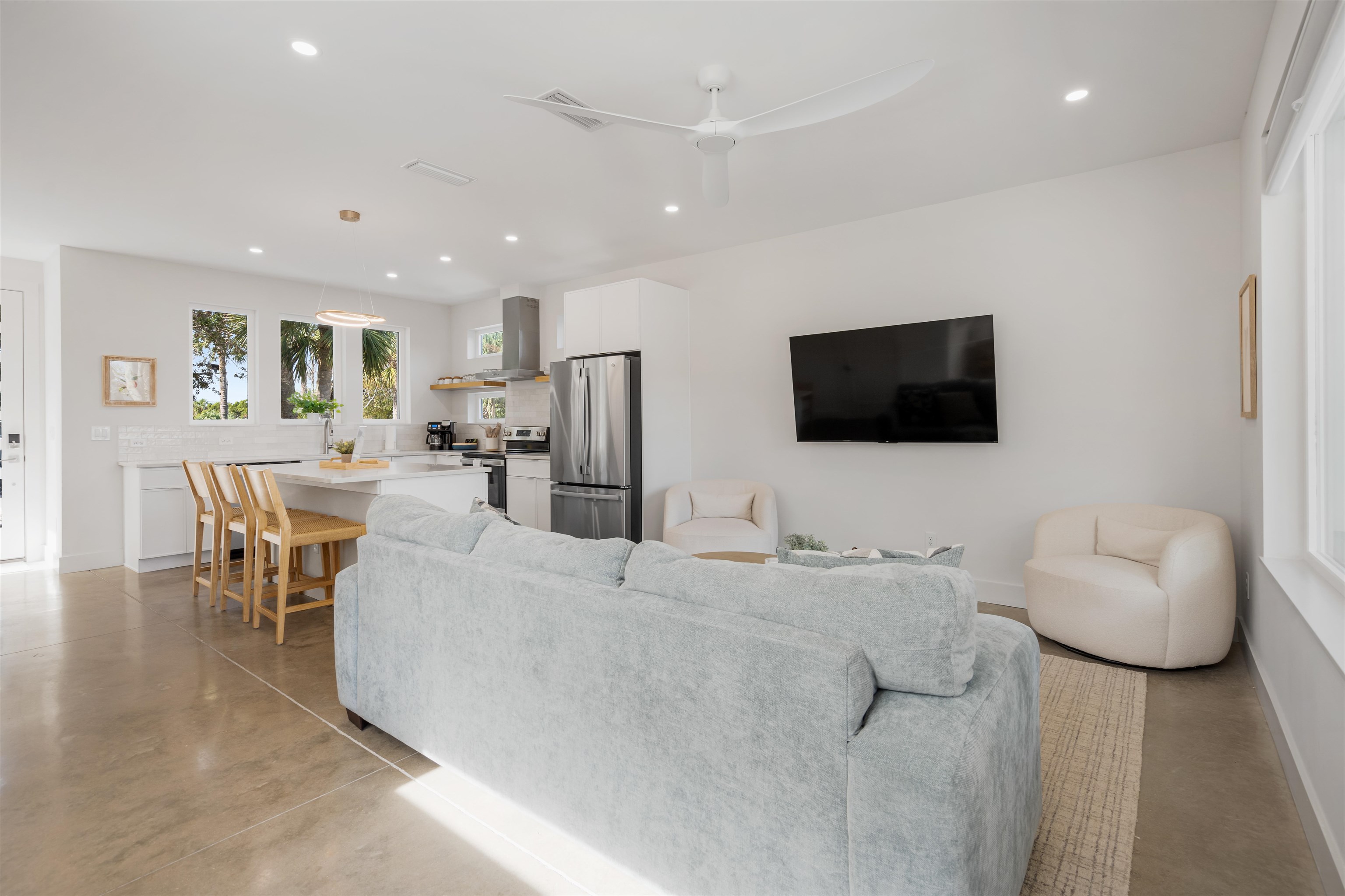 2 A Sanchez Cove St. Augustine, FL 32080 - Photo 18 of 45 a living room with furniture and a flat screen tv