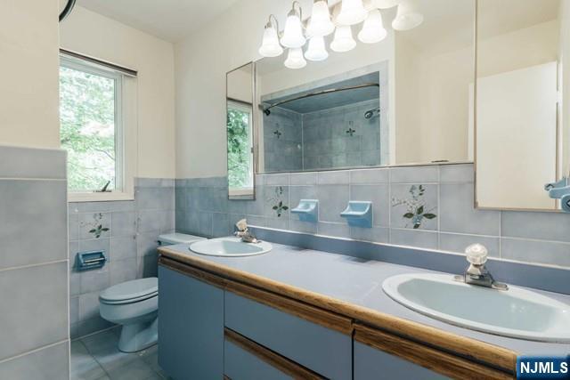 212 Filippe Court Paramus, NJ 07652 - Photo 14 of 16 a bathroom with a sink a toilet and a mirror