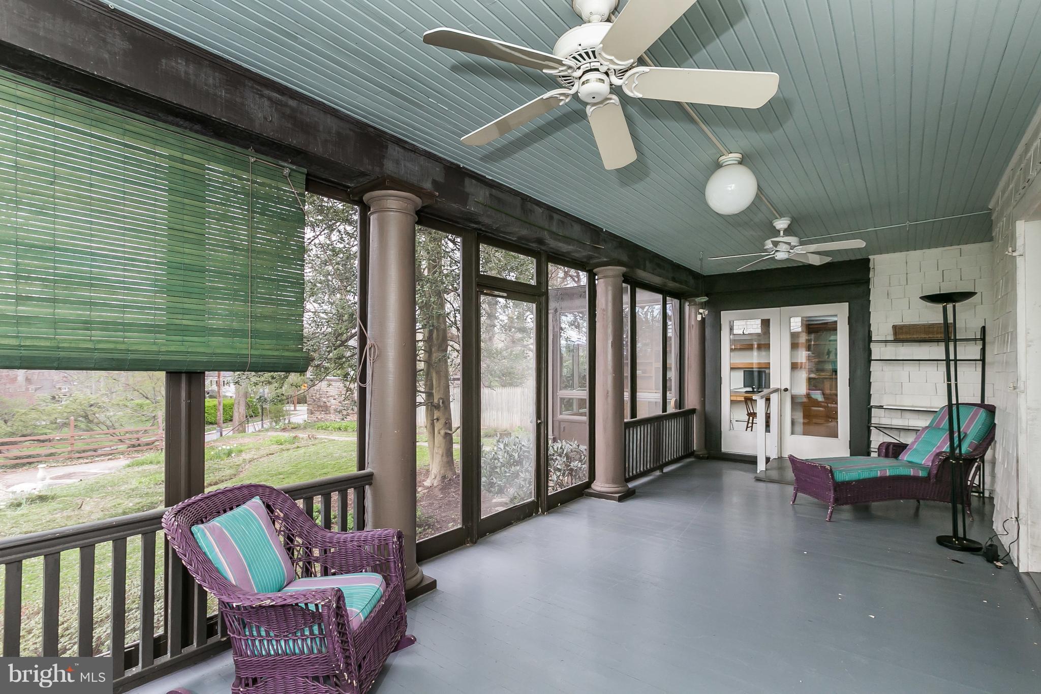 4 Midvale Road Baltimore, MD 21210 - Photo 25 of 30 Serene screened porch between entry hall/kitchen