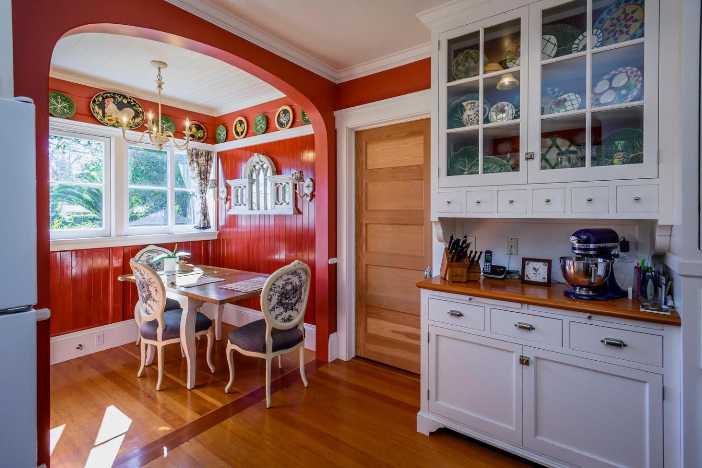 466 Ruthven Avenue Palo Alto, CA 94301 - Photo 4 of 12 a view of a dining room with furniture window and wooden floor