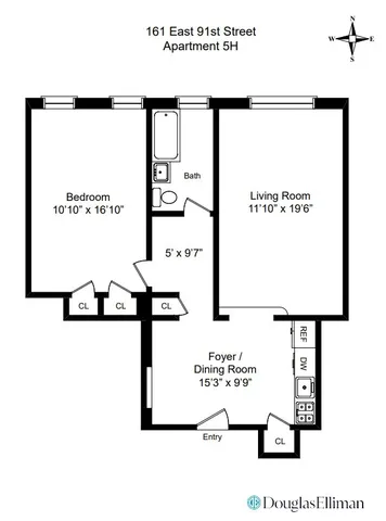 $685,000 | 161 East 91st Street, Unit 5H | Upper East Side