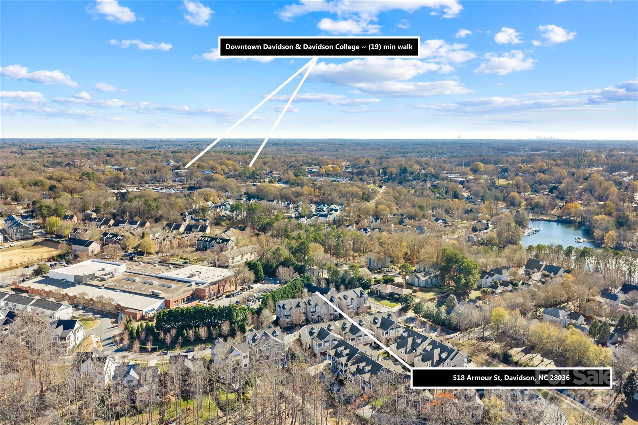 518 Armour Street Davidson, NC 28036 - Photo 25 of 26 an aerial view of a city