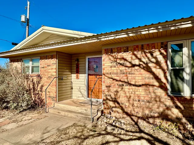 a front view of a house