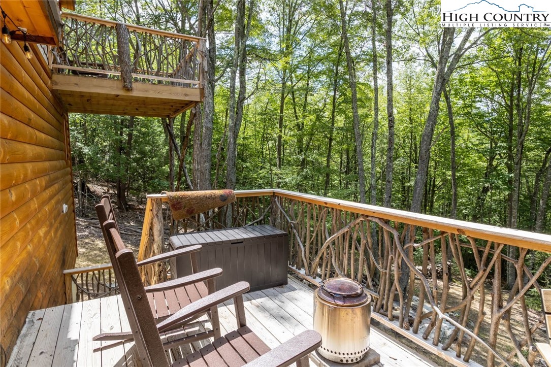 141 Rhododendron Drive Beech Mountain, NC 28604 - Photo 12 of 27 a view of balcony with furniture