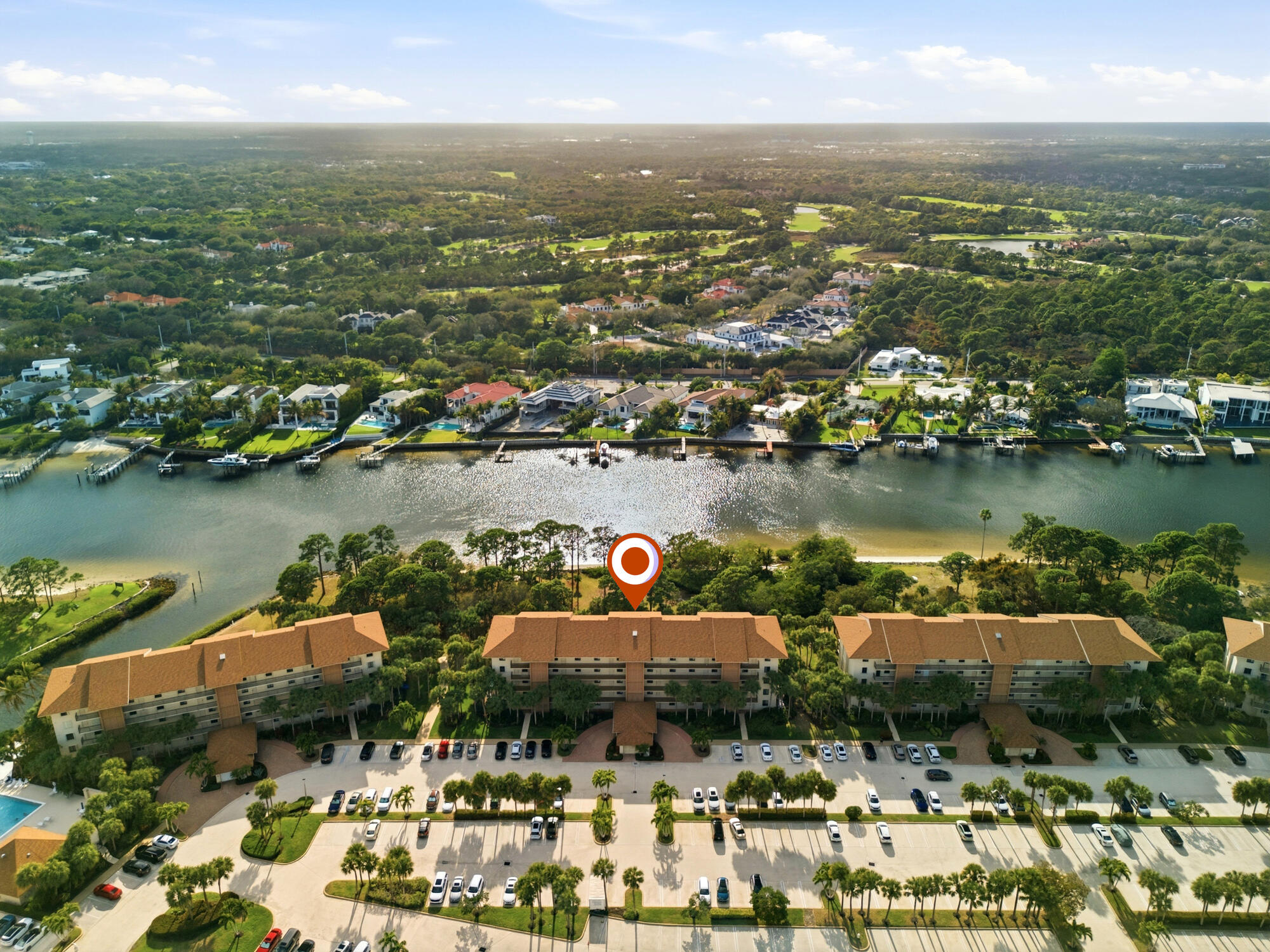 2101 Marina Isle Way, Unit 404 Jupiter, FL 33477 - Photo 16 of 17 an aerial view of residential houses with outdoor space