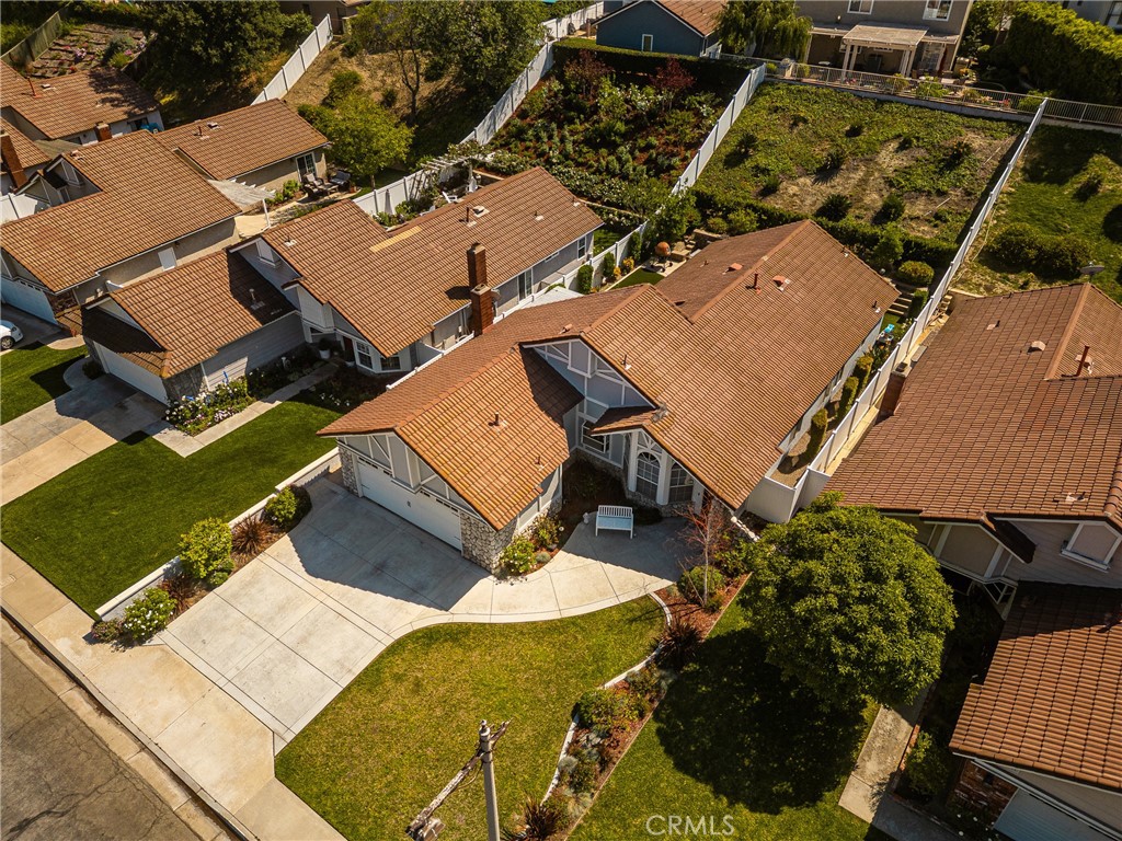 7958 East Bauer Road Anaheim, CA 92808 - Photo 36 of 45 an aerial view of a house with a yard