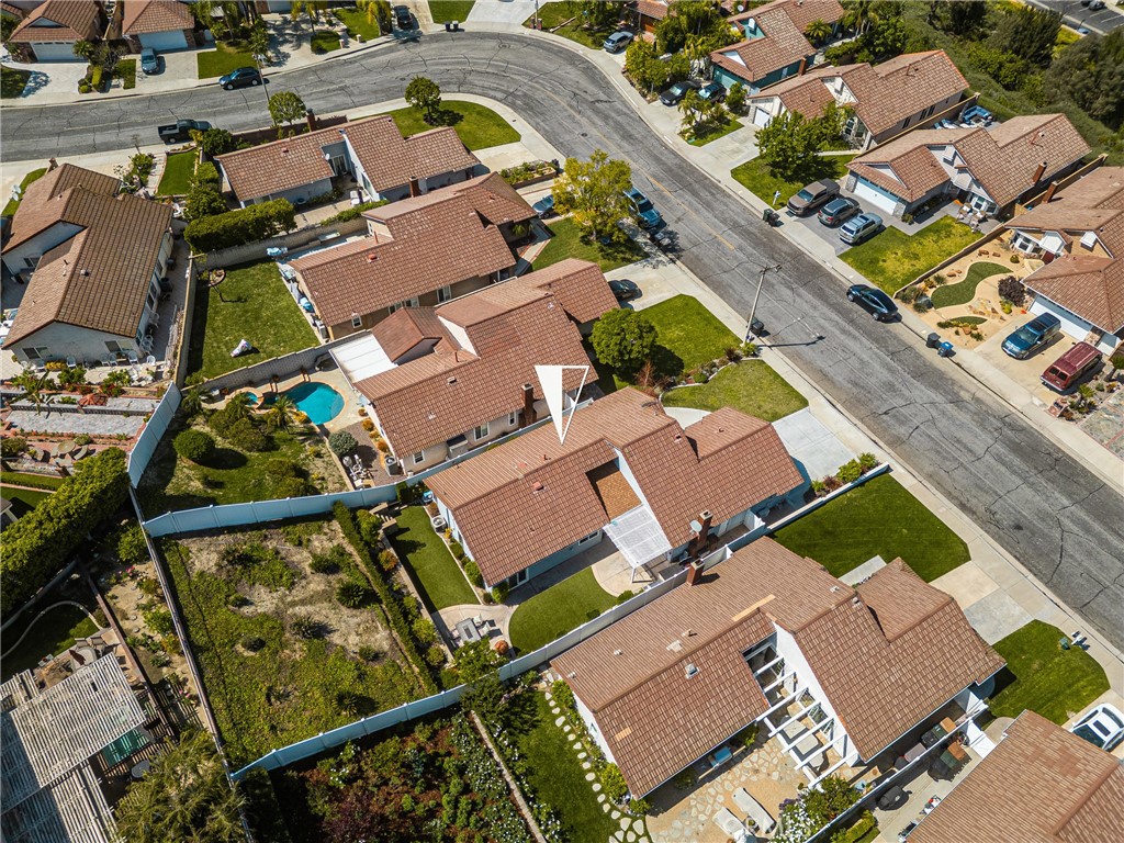 7958 East Bauer Road Anaheim, CA 92808 - Photo 42 of 45 an aerial view of a house with a yard