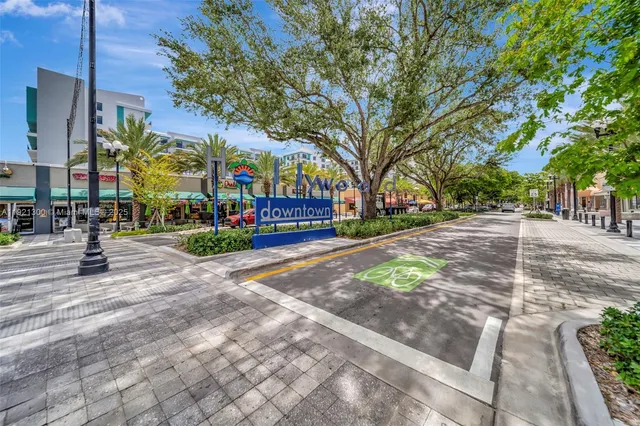 a view of street along with trees