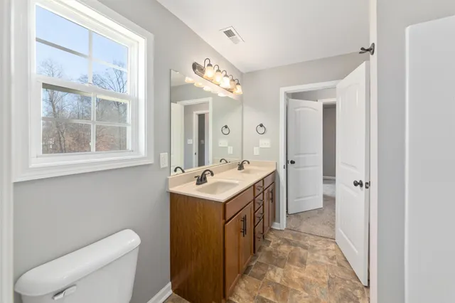 a utility room with a washer and dryer