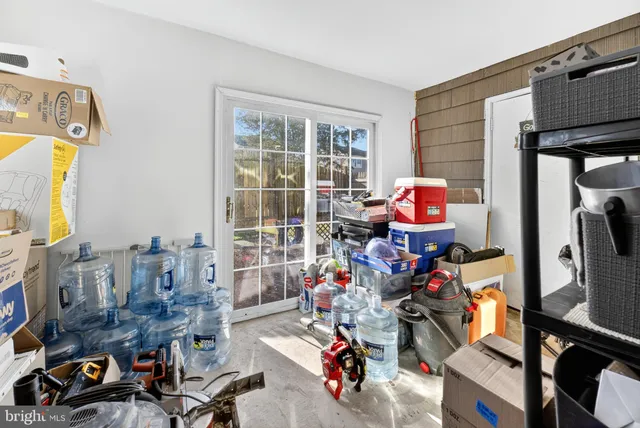 a view of storage and utility room