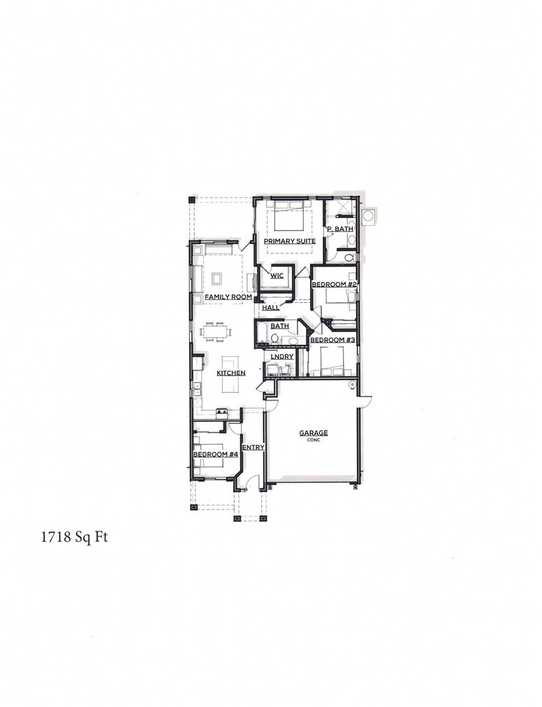 a picture of a bench in a white building