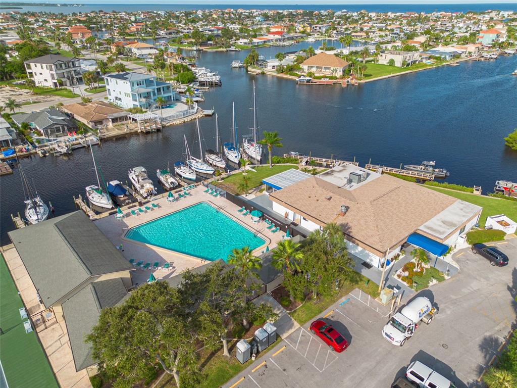 4415 Marine Parkway New Port Richey, FL 34652 - Photo 39 of 61 an aerial view of a house with a ocean view