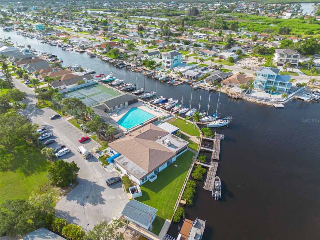 4415 Marine Parkway New Port Richey, FL 34652 - Photo 53 of 72 an aerial view of a house with a outdoor space