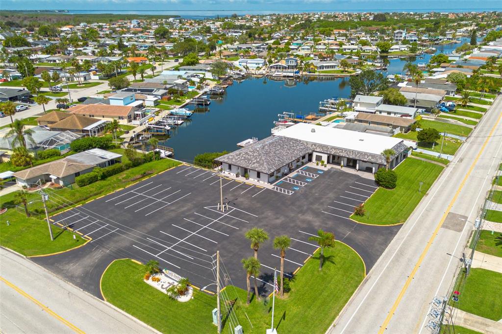 4415 Marine Parkway New Port Richey, FL 34652 - Photo 58 of 61 an aerial view of a house with a ocean view