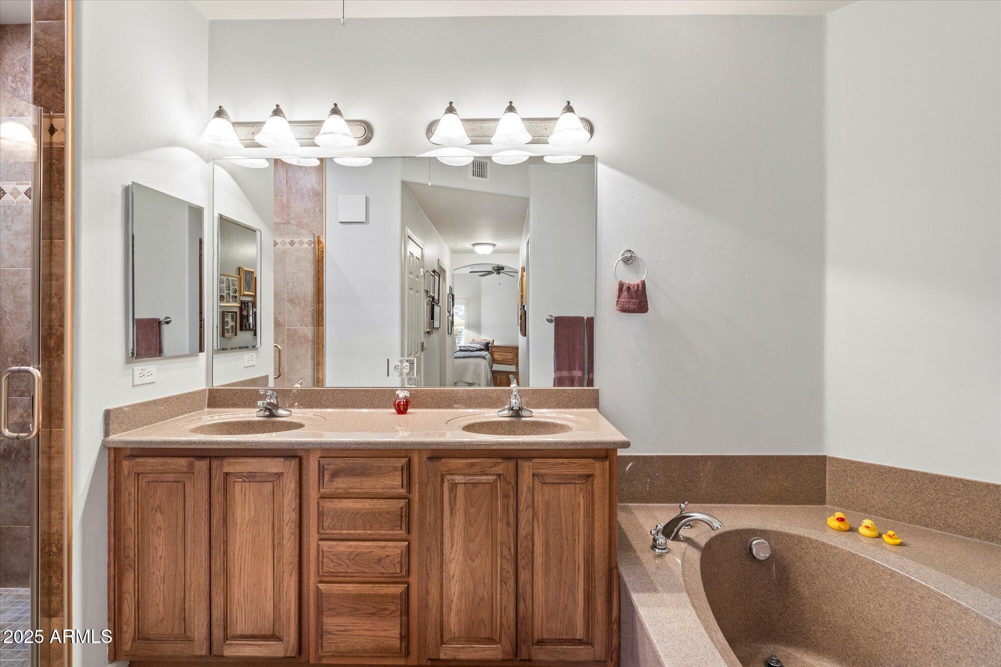 5350 East Deer Valley Drive, Unit 1238 Phoenix, AZ 85054 - Photo 15 of 29 a bathroom with a sink and a mirror