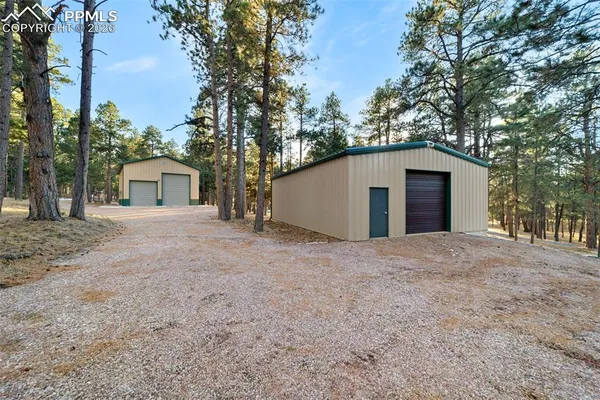 a house with trees in front of it