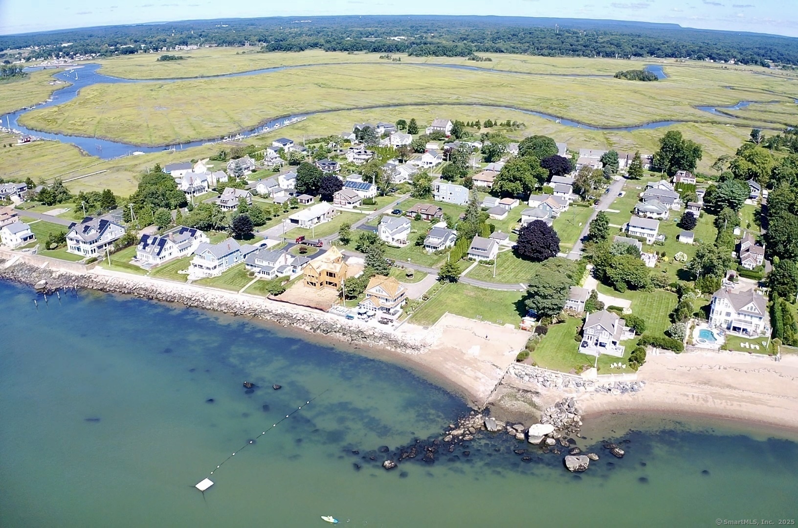 27 Ridgewood Avenue Madison, CT 06443 - Photo 29 of 31 Aerial view of the area and the Soundview Beach.