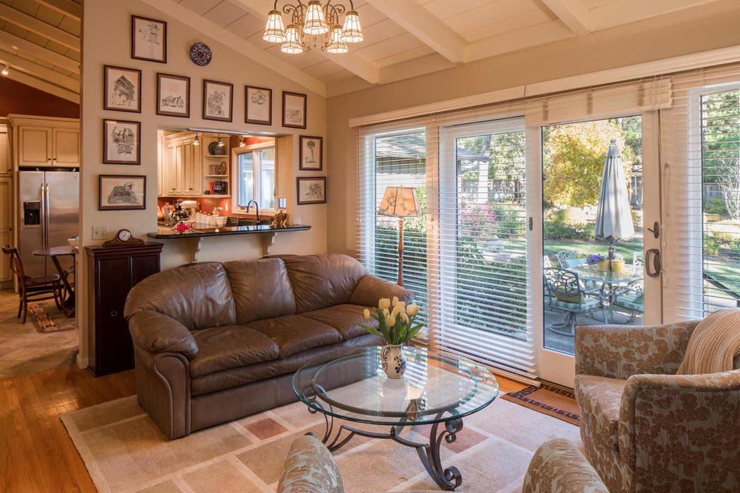 4117 Sunridge Road Pebble Beach, CA 93953 - Photo 8 of 30 a living room with furniture and a large window