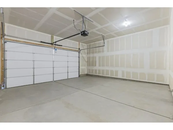 a view of a garage