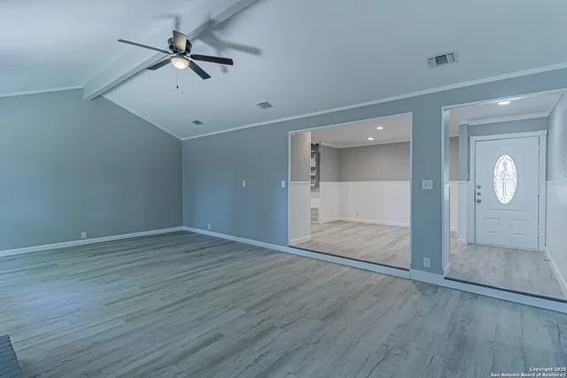 wooden floor in an empty room