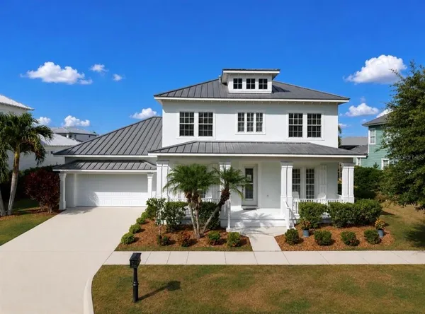 a front view of a house with porch