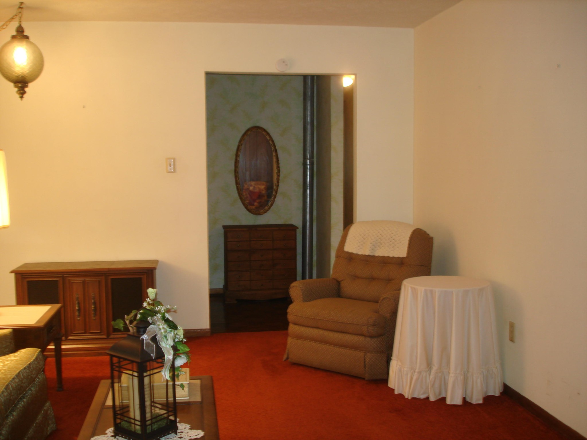 225 Sherwood Road Powell, TN 37849 - Photo 3 of 17 a living room with furniture and a fireplace
