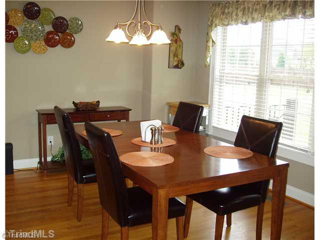 1700 Rita Court Oak Ridge, NC 27310 - Photo 5 of 16 Breakfast. Open space with lots of light. Hardwood floors and a breakfast bar.