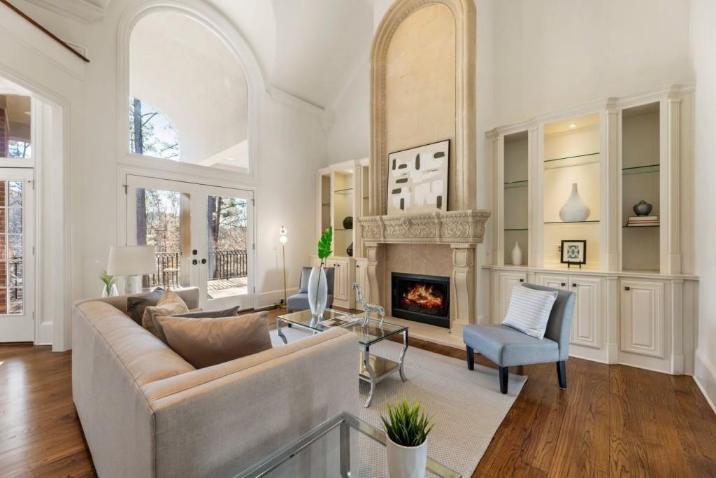 2250 Blackheath Trace Alpharetta, GA 30005 - Photo 12 of 51 a living room with furniture and a fireplace