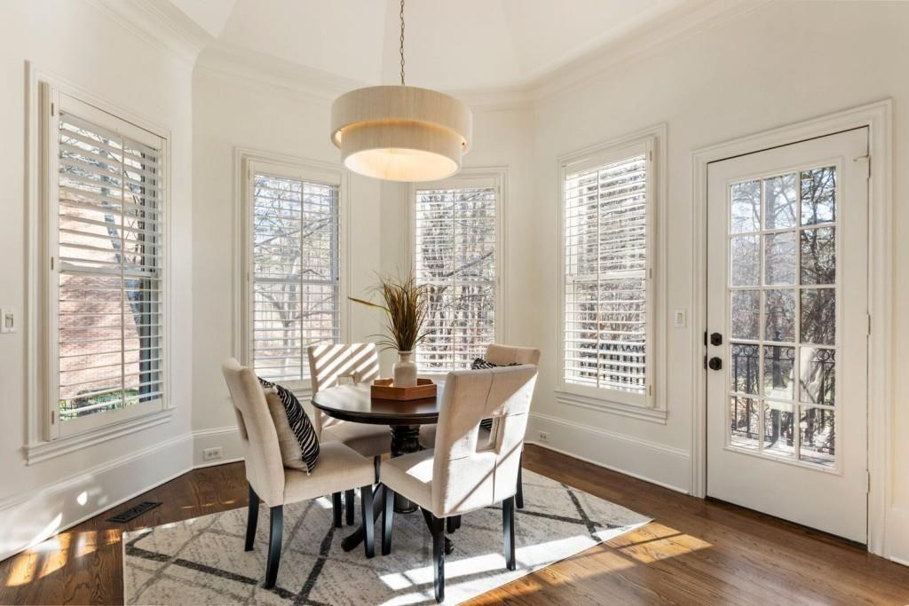 2250 Blackheath Trace Alpharetta, GA 30005 - Photo 21 of 51 a view of a dining room with furniture window and wooden floor
