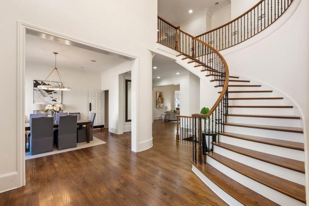 2250 Blackheath Trace Alpharetta, GA 30005 - Photo 6 of 51 a view of entryway and hall with wooden floor