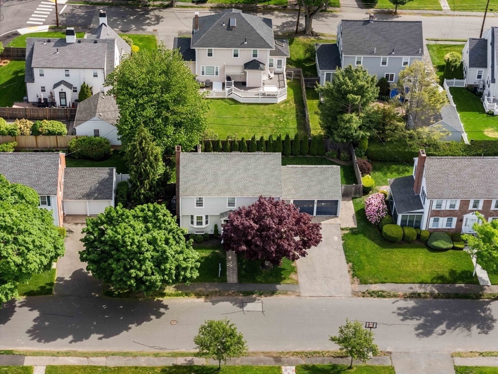 6 Shetland Road Marblehead, MA 01945 - Photo 36 of 39 an aerial view of a house with a garden and plants