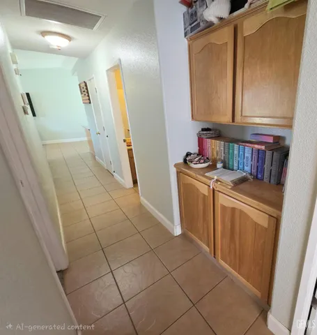 a bathroom with sink a mirror and vanity