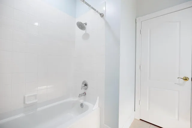 a close up of a bathtub