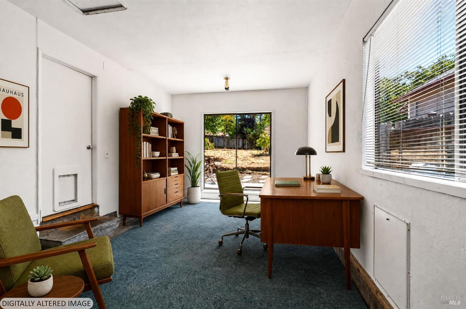 225 Spring Street Napa, CA 94559 - Photo 28 of 36 The extra-deep garage has a sliding glass door making it ideal to use as office space or workout area.
