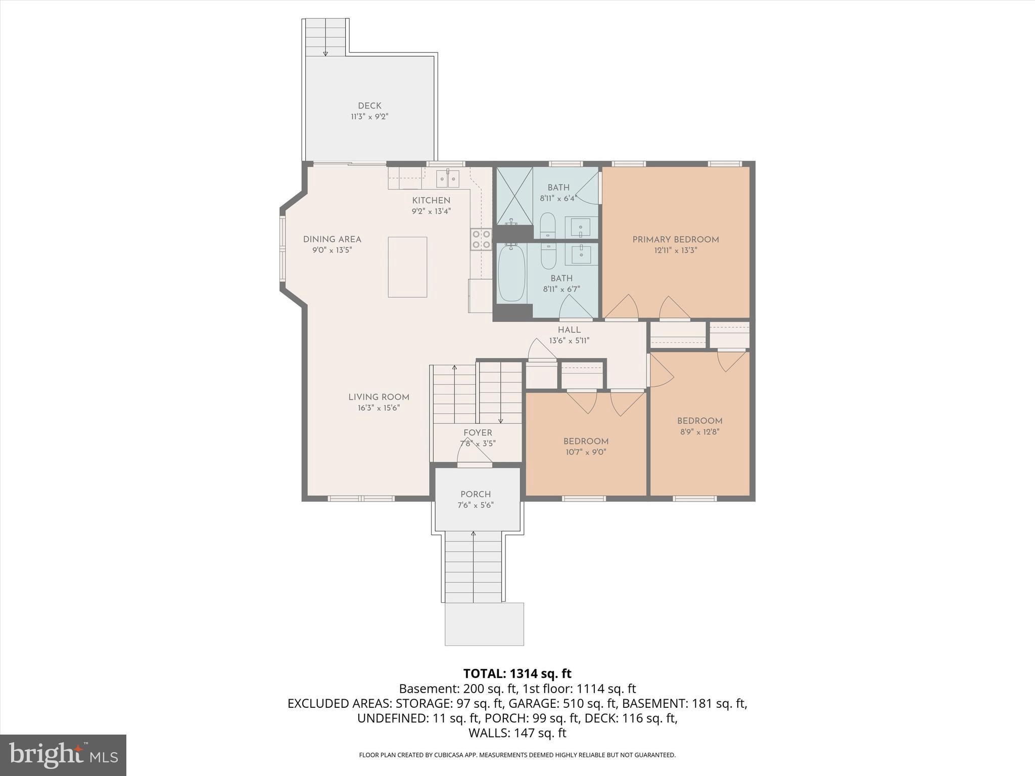 338 Grandview Avenue Waynesboro, PA 17268 - Photo 38 of 40 a picture of a floor plan