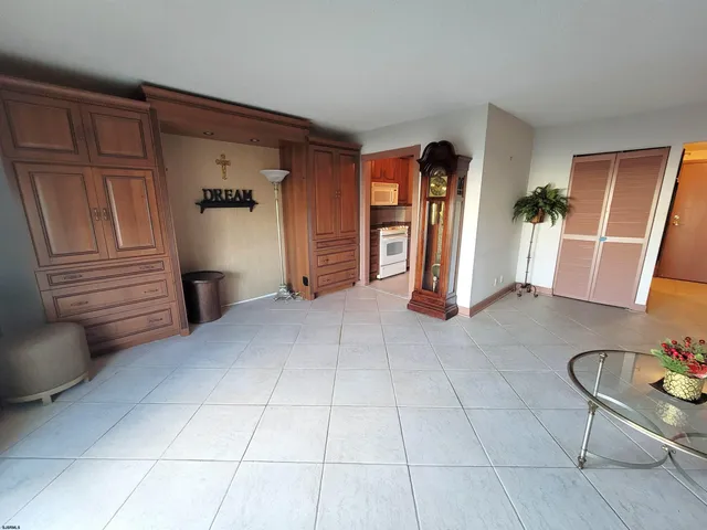 a view of livingroom with furniture and closet