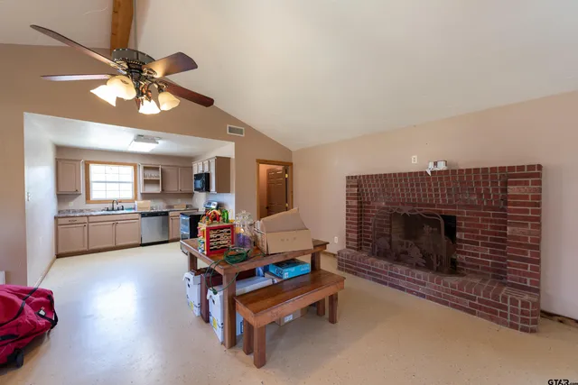 an aerial view of a residential houses